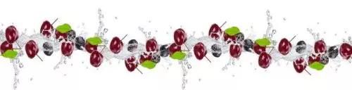 Фартук для кухни Вишня