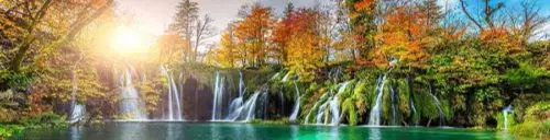 Фартук для кухни Водопады