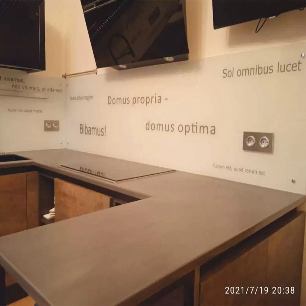 Фотопечать стеклянный фартук фотография кухни